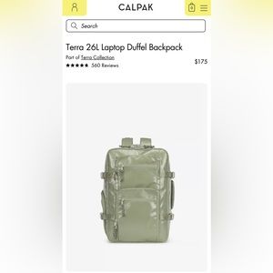 Calpak Terra 26L Laptop Duffel Backpack - Juniper